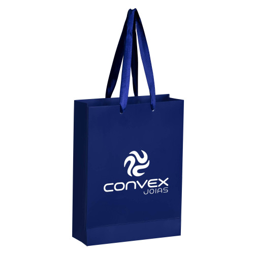 Sacola Convex Azul Média 18x29cm