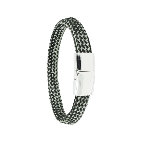 Pulseira de Aço e Fibra Snake 10mm 22cm
