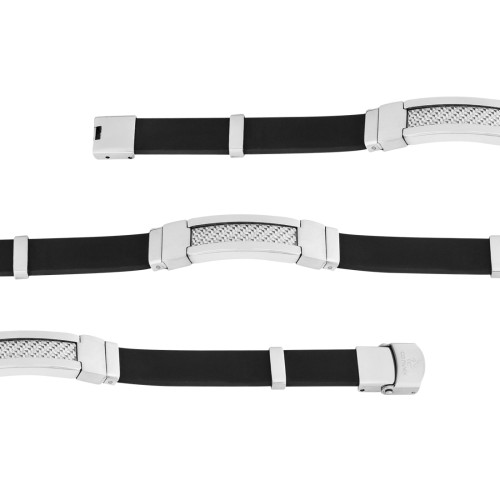 Pulseira de Aço Grey Fiber 12mm