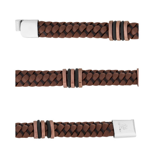 Pulseira Aço Elite Brown Spyral 10mm