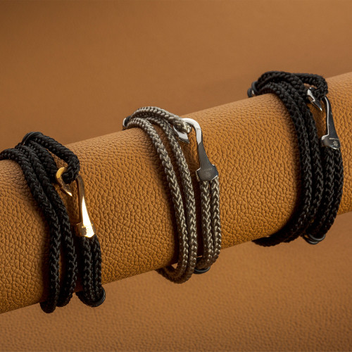 Pulseira de Aço Duo Ny Fish Hook 9mm