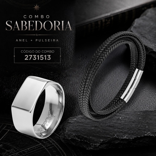Combo Sabedoria Pulseira + anel urban 