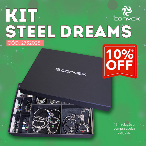 Kit Steel Dreams com 60 joias.