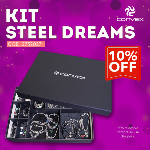 Kit Steel Dreams com 80 joias.