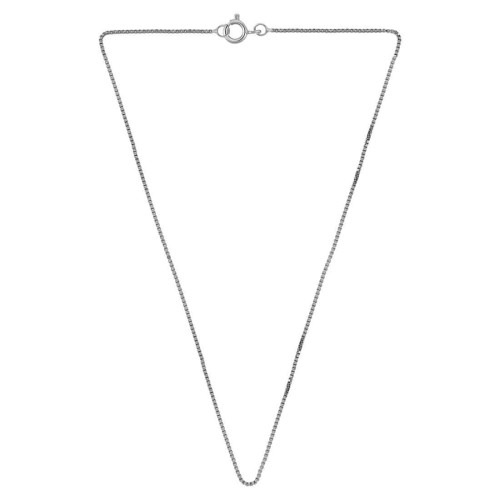 Corrente de Prata Veneziana Fina 0.70mm 42cm