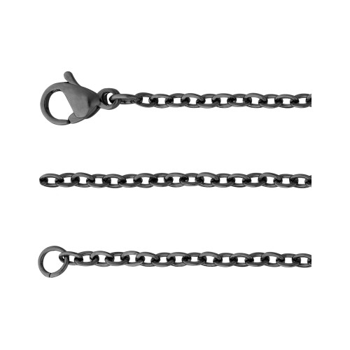 Corrente Aço Cartier Elos Ovais 1.50mm 45cm IPB