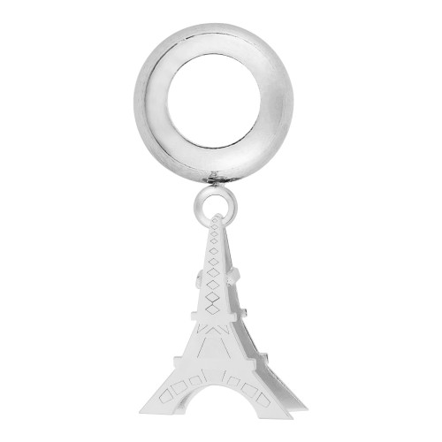 Berloque de Aço Torre Eiffel Dupla Face