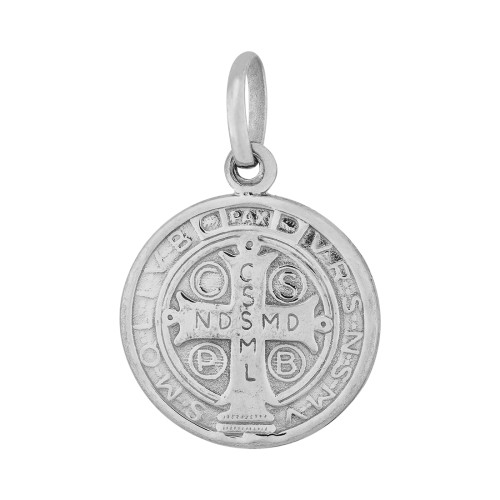 Pingente de Aço São Bento em Pé 15mm