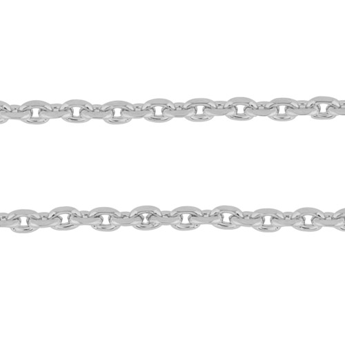 Corrente de Prata Carambola Laminada 1.20mm 45cm