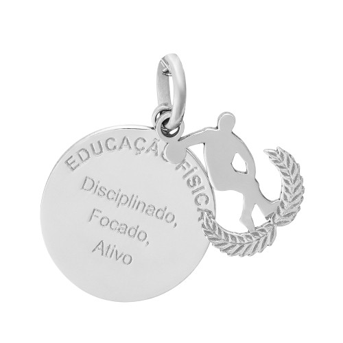 Pingente de Aço Profissão Educacao Fisica