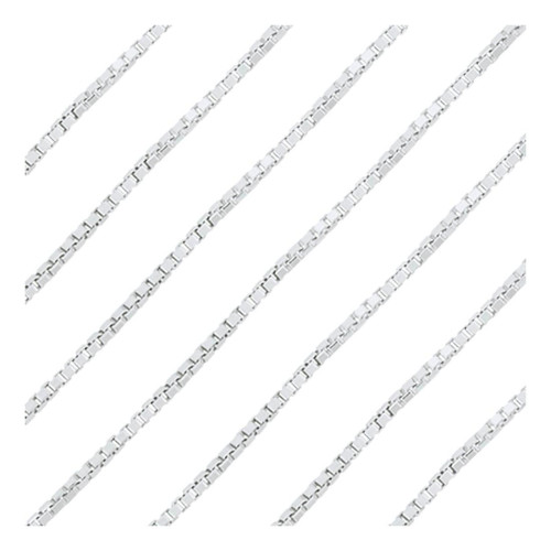Corrente de Prata Veneziana Fina 0.80mm 50cm