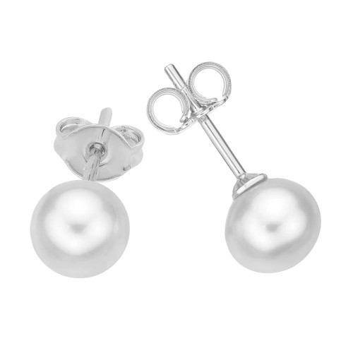 Brinco de Aço Pérola 4mm