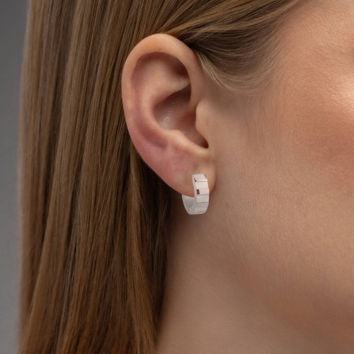 Brinco de Aço Prosperidade Madrepérola 14mm