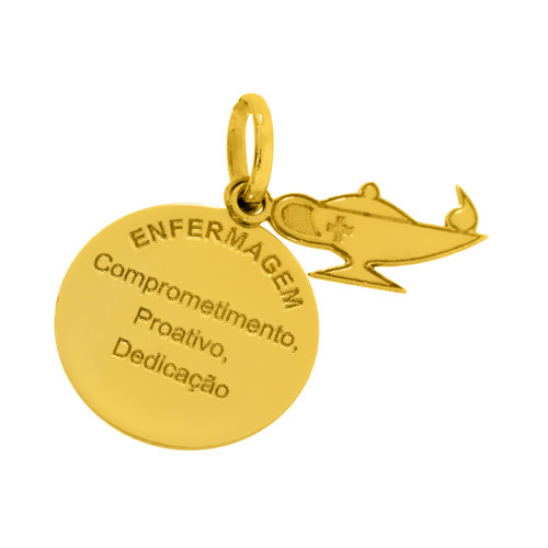 Pingente de Aço Profissão Enfermagem IPG