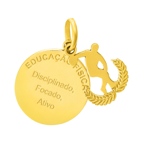 Pingente de Aço Profissão Educacao Fisica
