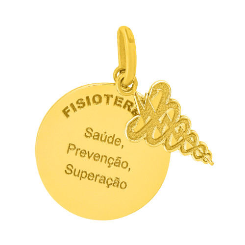 Pingente de Aço Profissão Fisioterapia IPG