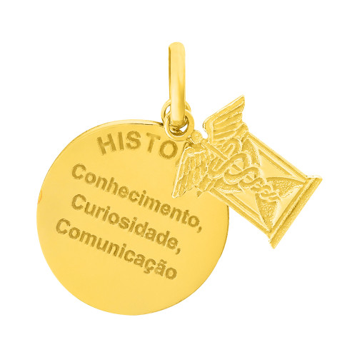 Pingente de Aço Profissão História IPG