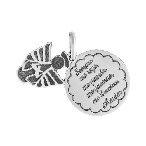 Pingente de Aço Anjo da Guarda Coleção For Me 18mm