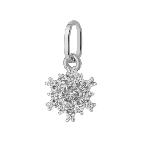 Colar de Prata Snow 8x8mm 45cm