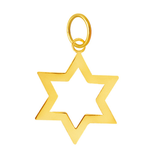 Pingente de Aço Estrelinha Gold IPG 11x11mm
