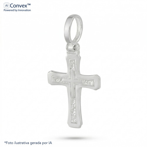 Pingente de Prata Cruz 13x20