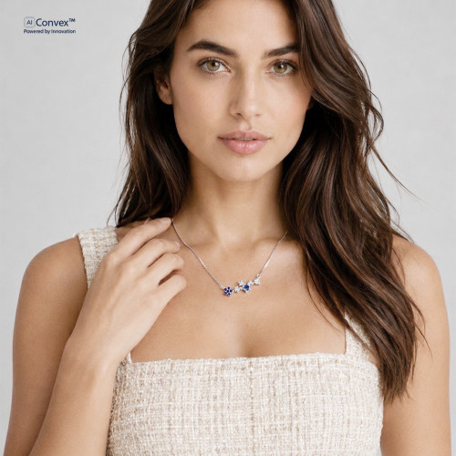 Colar de Prata Encanto Coleção Florescer Zircônias