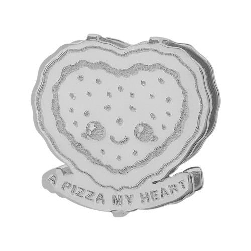 Pingente de Aço Hit A Pizza My Heart 16.5mm
