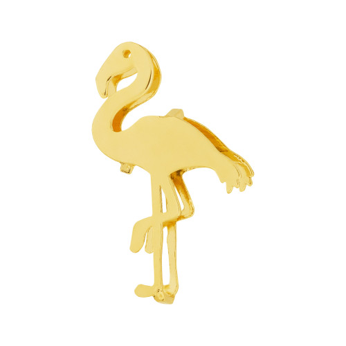 Pingente Aço Hit Flamingo 16.5mm Gold IPG