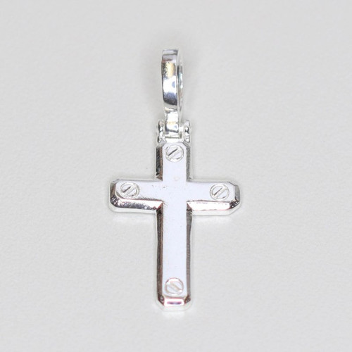 Pingente de Prata Cruz Fé 13x20