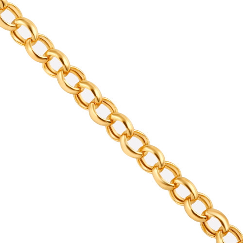 Corrente de Prata Portuguesa Fina Revestida com Ouro 18k 1.60mm 45cm