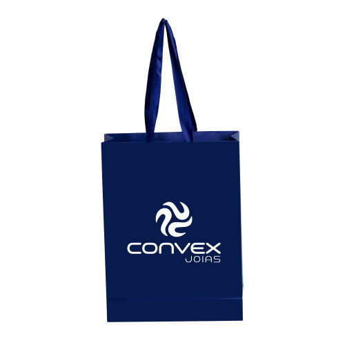 Sacola Convex Azul Média 18x29cm