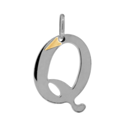 Pingente Letra Q
Aço com Ouro 18K.