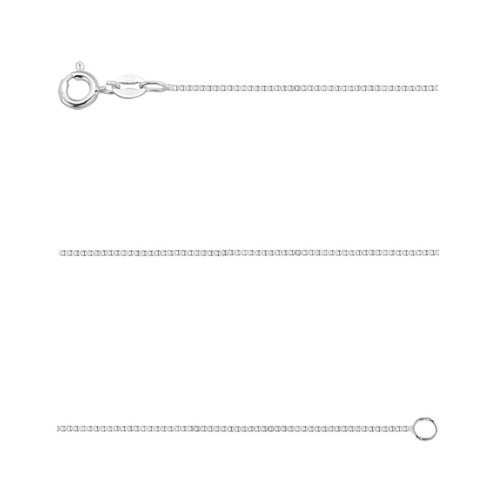 Corrente de Prata Veneziana Fina 0.70mm 45cm