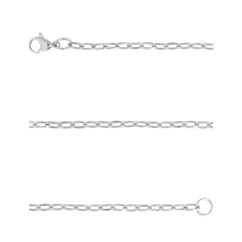 Corrente de Aço Elos alongados 2.60mm 60cm