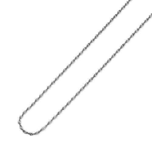 Corrente de Aço Singapura 1.6mm Elos Oval 45cm