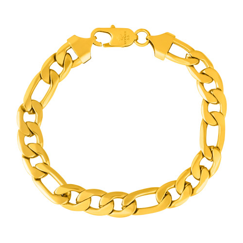 Pulseira de Aço Groumet 3x1 Laminada 8.50mm 21cm IPG