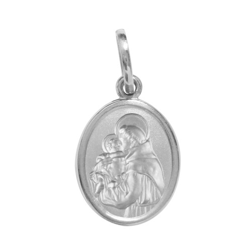 Pingente de Aço Santo Antonio 9x7mm