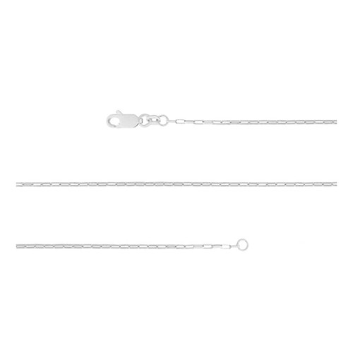 Corrente de Prata Elos Ovais 1.05mm 40cm