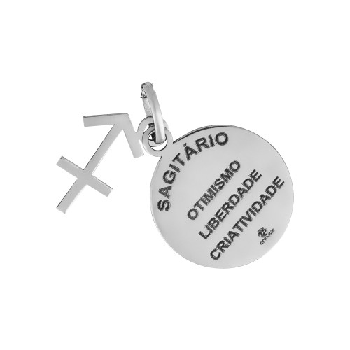 Pingente de Aço Signo de Sagitario
