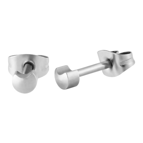 Brinco Aço Meia Lua 3,9mm
