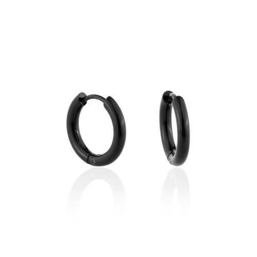 Brinco de Aço Argola Happy 14x3mm IPO