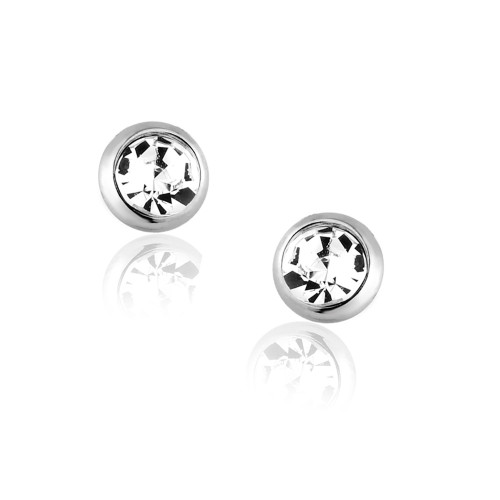 Brinco de Aço Ponto de Luz  6mm