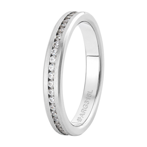 Aliança de Prata Argentum Atena 3.45mm