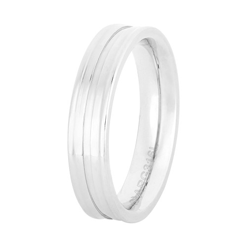 Aliança de Prata Argentum  Dyo 5mm