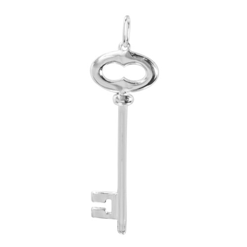Pingente de Prata 925 Chave 13x37mm