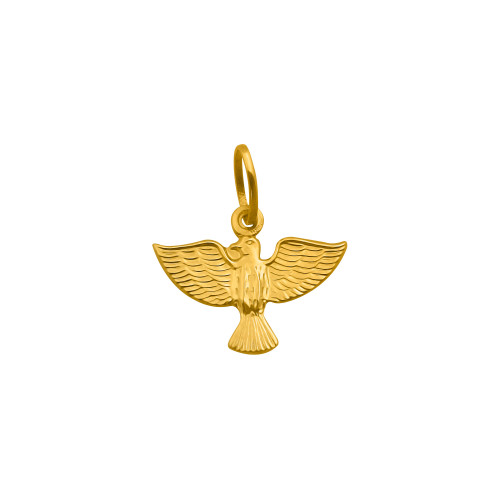 Pingente de Aço Mini Espírito Santo Gold IPG 10x6mm