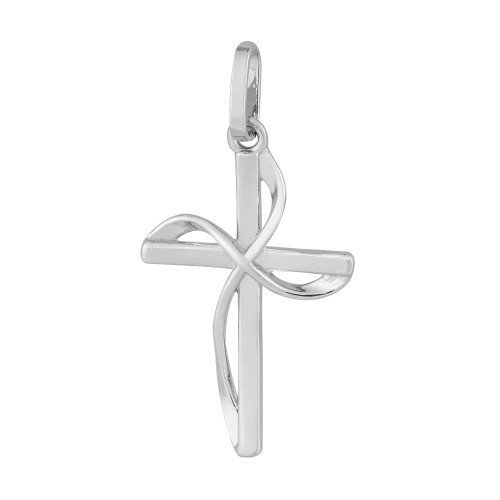 Pingente de Prata Cruz Blessed 21.9x13.2mm