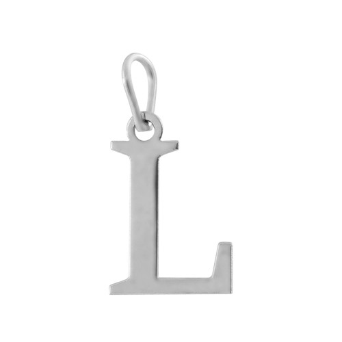 Pingente de Prata Letra L