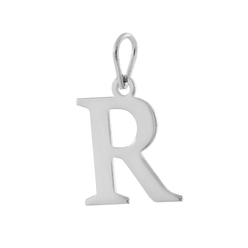 Pingente de Prata Letra R