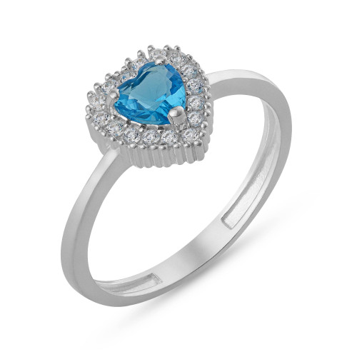 Anel de Prata Coleção Fancy Coração Zircônia SKY 8x8